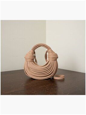 PU Leather Noodle Shaped Satchel Crossbody Bag with Adjustable Strap